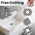 thumbnail image 3 of Sikiie Black and White Checkerboard Splash Guard for Sink Faucet-1 PC Super Absorbent Fast Drying Mat Sink Gadgets-Splash Guard for Kitchen, Sink Mat, 3 of 7