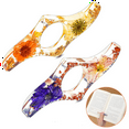 thumbnail image 6 of 4Pcs Dried Flower Resin Thumb Book Holder-Handmade Resin Holders Light Weight Book Opener Bookmarks ( Style), 6 of 8