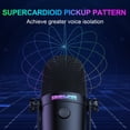 thumbnail image 3 of MesaSe Gaming Microphone  M830 USB Condenser Microphone with Mute Noise Reduction  Pickup Pattern Gaming PC Microphone for Streaming  Twitch  Online Chat  RGB PC Gamers, 3 of 7