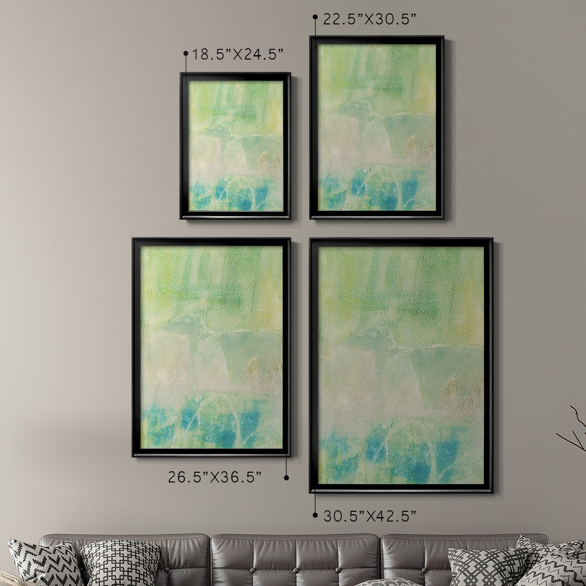 Serus I Premium Framed Print, in Gold, Black, or Silver - Ready to Hang