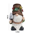 thumbnail image 3 of Augper Clearance Outdoor Solar Garden Statue Gnome Ornament Solar Light Green Doll Ornament-Decorations for Indoor Spring Home Bedroom Office Decor, 3 of 8
