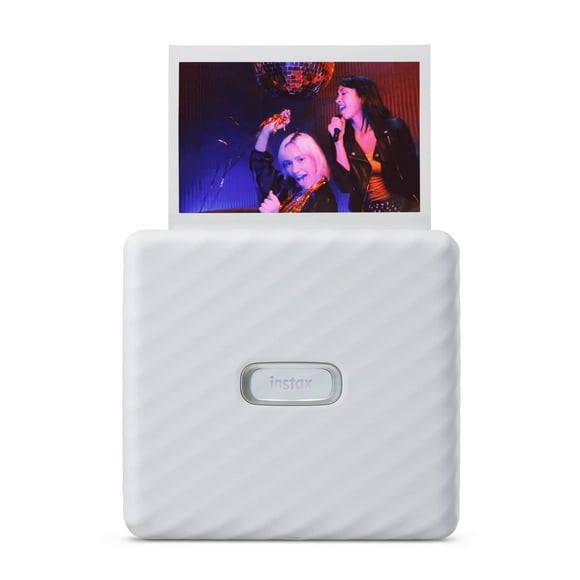 Fujifilm Instax Link Wide Smartphone Photo Printer, Edit, Customize, and Print from The App, Polaroid Printer, Bluetooth 4.2, Wireless QR Print Mode, Portable Printer - Ash White (Renewed)