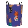 thumbnail image 2 of XMXT Collapsible Laundry Basket, Pineapple Decorative Painting Waterproof Laundry Hampers Storage Baskets Dirty Clothes Hamper, 62L, 2 of 8