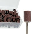 thumbnail image 6 of 100 Pieces 120 Grit Sanding Bands Set with Free Box, Drum Sander Sanding Sleeves for Nail Sanding Tools Brown, 6 of 7