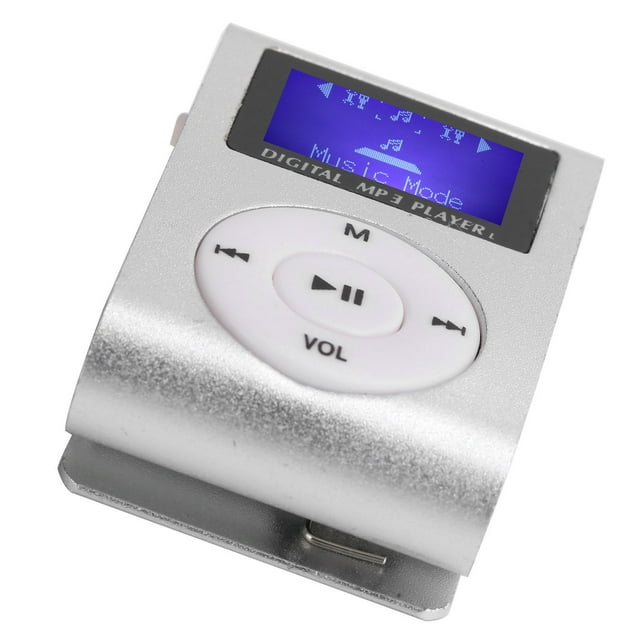 Clip MP3 de Sport, Lecteur de Musique MP3 Portable Mini, Clip Arrière de Sport, Écran LCD, Supporte Carte Mémoire