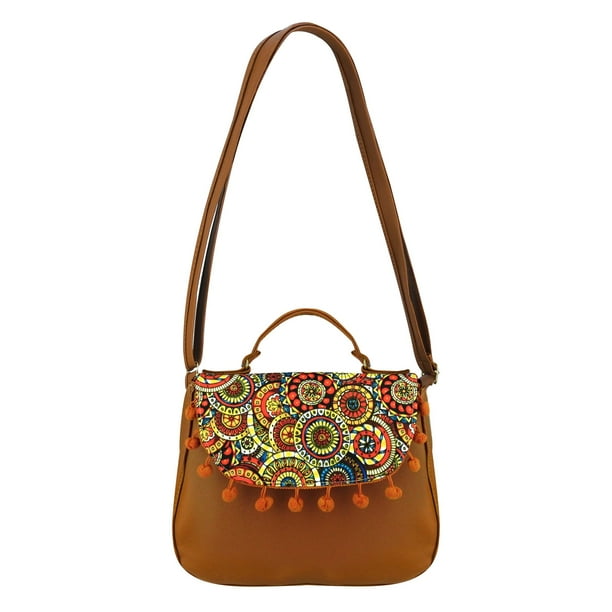 Mariconera Para Dama Camel Dapra Pompones Sintetico Adriana Nueva Imagen Nueva Imagen Mariconera Walmart en linea