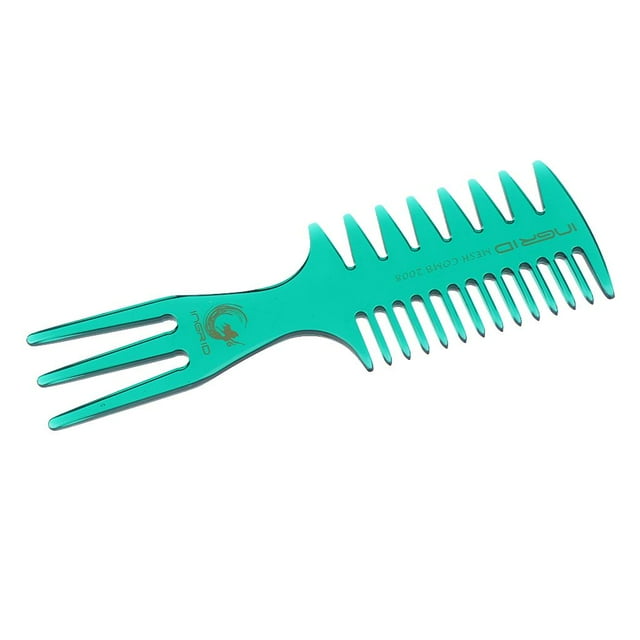 MERIGLARE Hairdressing Cutting Comb Heat Resistant Detangling Combs Teasing Comb Green