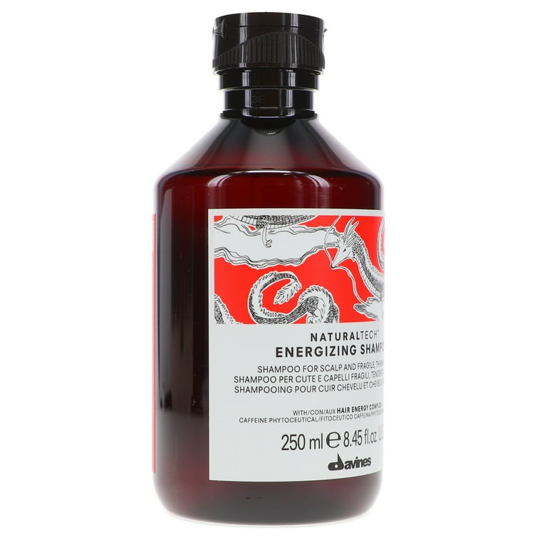 Davines NaturalTech Energizing Shampoo, 8.5 oz, Stimulates Hair