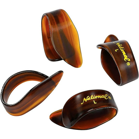 D'Addario National Celluloid Thumb Picks | Large | Tortoiseshell | 4-Pack