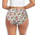 thumbnail image 3 of Womens Underwear Flower print B Cuteness No Show Seamless Underwear for Women, Soft Stretch Women's Panties, Hipster Ladies Panties Bikini Underwear Briefs, 3 of 6