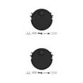 thumbnail image 4 of Bewildely Silent Robot Vacuum Cleaner USB Charging 1 in 3 for Carpets Pets Hair Negro 2Conjunto, 4 of 6