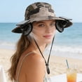 thumbnail image 6 of Solar Fan Hat with Detachable Design, Outdoor Sun Hat Featuring 3-Speed Solar Powered Fan, Neck & Face Cover for Hiking, Gardening, Camping, Travel, Breathable Mesh, 6 of 6