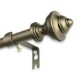 thumbnail image 3 of 5/8" Dia Adjustable 84"-120" single curtain rod with Clyde Finials - Antique Light Gold,(5708-844), 3 of 3
