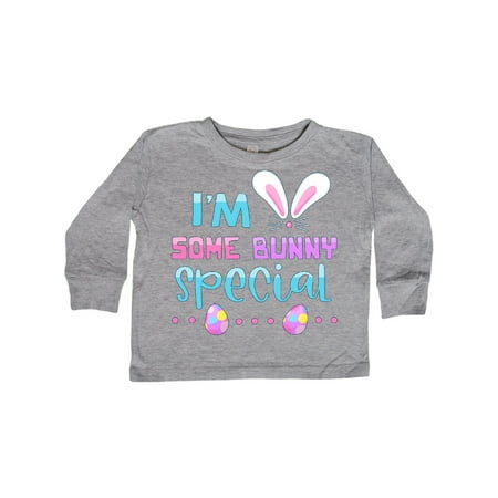 

Inktastic I m Some Bunny Special Bunny Ears and Easter Eggs Gift Toddler Boy or Toddler Girl Long Sleeve T-Shirt