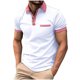 thumbnail image 5 of Blusa de Manga Corta de los Hombres Bloque Botones de Color Al Aire Libre Bolsillo Cuello de Vuelta, Mezcla de Rayón Poliéster para Casual Diario, 5 of 8
