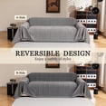 thumbnail image 4 of Jessy Home Sofa Cover Slipcover Couch Cover Protector Durable Multi-Function Furniture Cover for Dogs Cats Home Decor 71"x 134"Light Gray, 4 of 8
