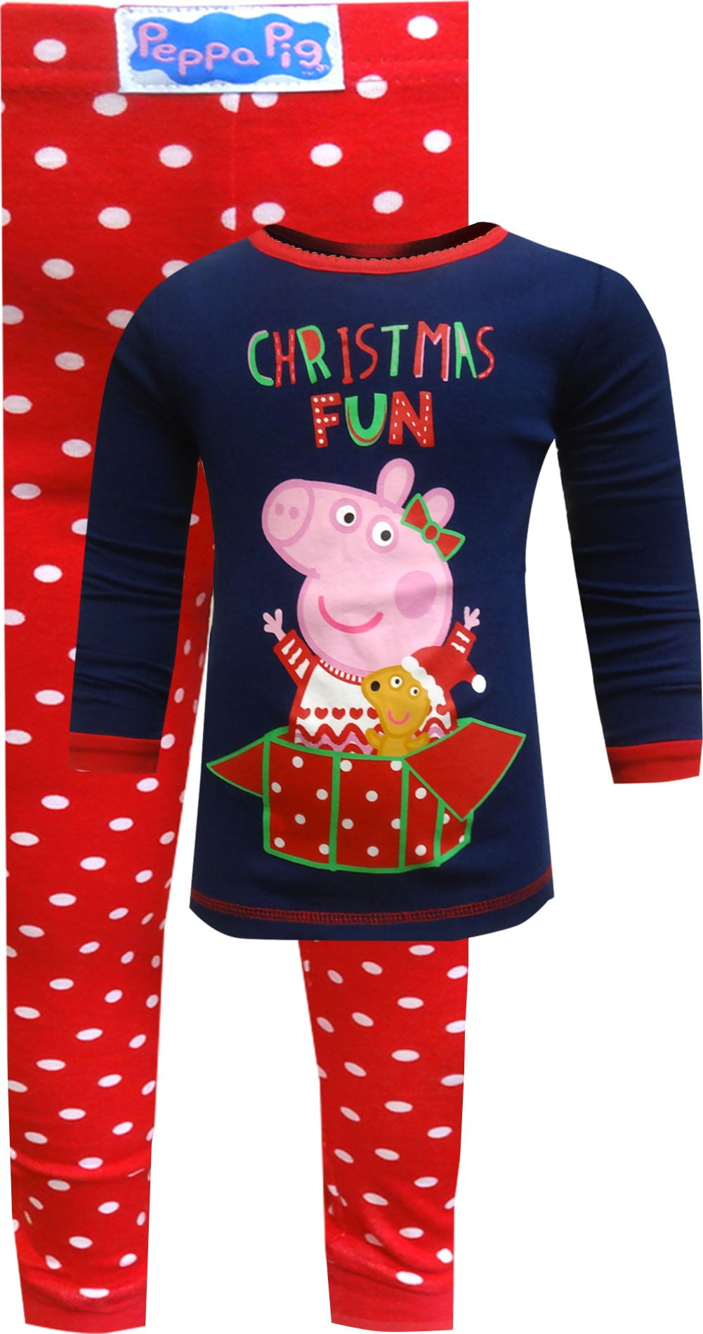 Peppa Pig Peppa Pig Girls' Peppa Pig Christmas Fun Cotton Toddler