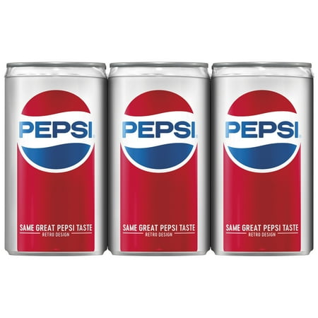 Pepsi Mini Cans, 7.5 Fl Oz, 6 Count - Walmart.com