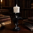 thumbnail image 4 of Halloween Gothic Crow Candle Holder, Macabre Ambience Home Decor Candlestick for Desk, Mantel, Party Centerpiece, Halloween Party Decoration, 4 of 8