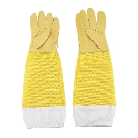 

1 Pair Professional Beekeeping Protective Gloves Aprculture Anti-sting Breathable Working Glove Beekeeper Tool Accessories
