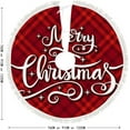 thumbnail image 5 of GZHJMY Christmas Tree Skirt, 36" Xmas Tree Skirts Christmas On Red Tartan Christmas Tree Mat for Christmas Holiday Party Ornaments, 5 of 5