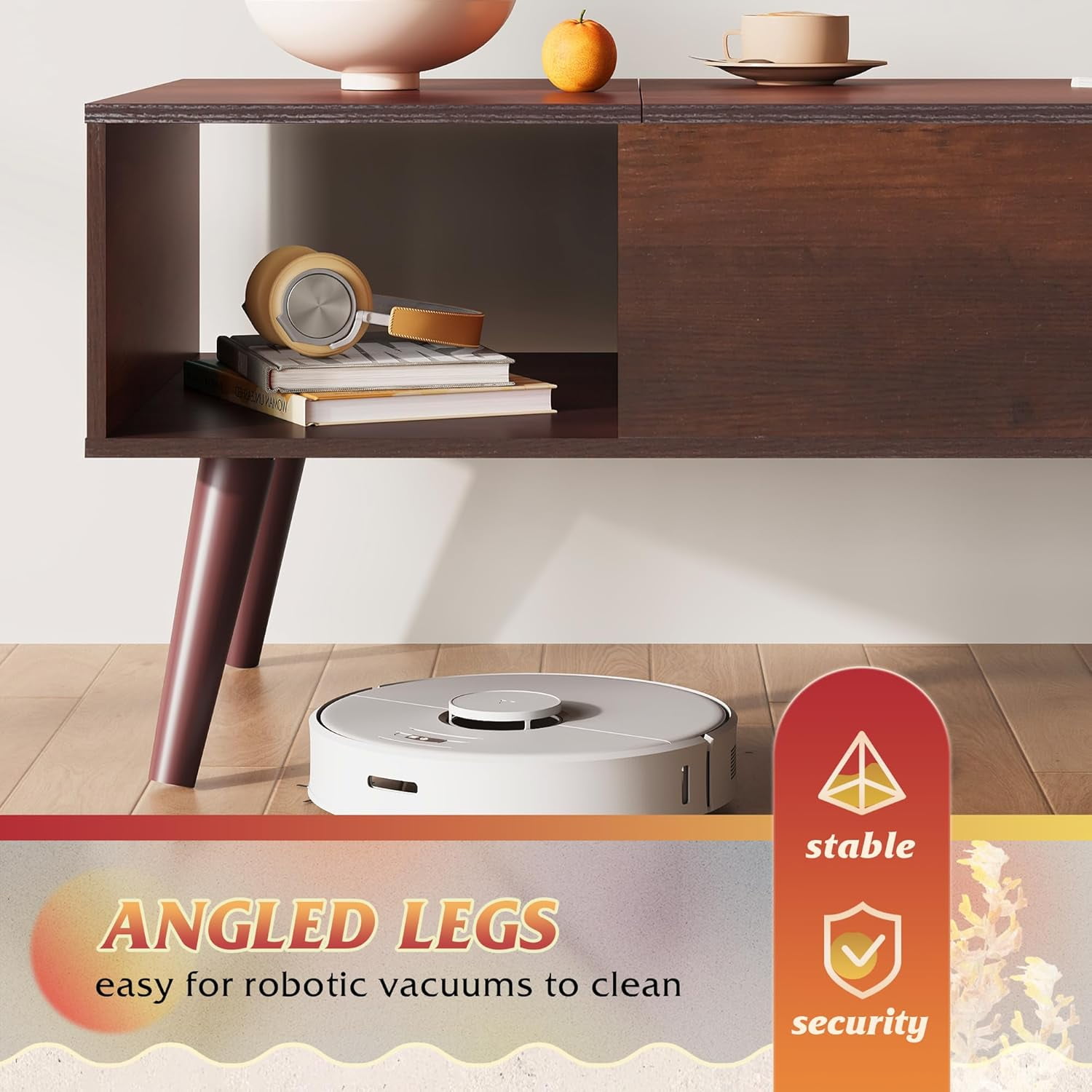 GALAXHERO Lift Top Coffee Table with Storage Small Living Room Table with Storage Shelf & Hidden Compartment Espresso