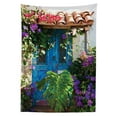 thumbnail image 3 of Ambesonne Rustic Tablecloth Rectangular Table Cover, Palm Leaves Scene, 60"x84", Multicolor, 3 of 4