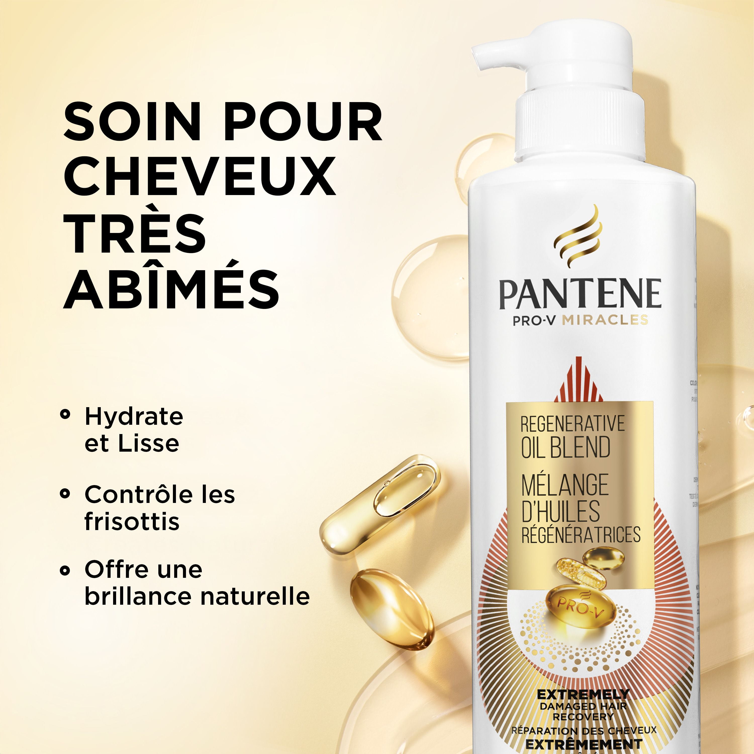 Pantene Pro-V Miracles Extreme Damage Care Regenerative Oil Blend Sulfate Free Shampoo