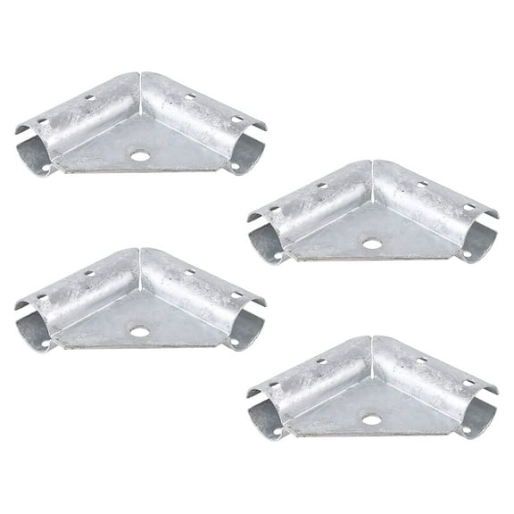 1 5/8" x 1 5/8" Chain Link Fence Gate Corner | Pressed Steel Gate Corner | Gate Elbow | Pack of 4
