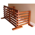 thumbnail image 4 of Contemporary Home Living 29.75" Mahogany Brown Unique High Gate-N-Crate Rectangular Folding Pet Gate, 4 of 6