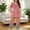 Hot Pink, variant on Women's Spring Summer Loose Fit Gradient Print Short Sleeve Crewneck Button Front Top and Capri Pants Pajama Set Yellow