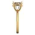 thumbnail image 3 of Clara Pucci 14K Yellow Gold 2.5ct YellowMoissanite Three-Stone Ring, 3 of 7