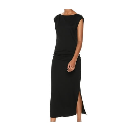Womens Dress Jet Small Sheath Ruched Side-Slit S