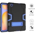 thumbnail image 3 of Mignova for Samsung Galaxy Tab S6 Lite 10.4 inch Case Kids Friendly Heavy Duty Drop Shock Proof Armor Defender for Samsung Tab S6 Lite 10.4 inch 2020 2022 Model SM-P610 P613 P615 T619 (Black+Blue), 3 of 6