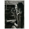 thumbnail image 2 of Tashe 11x14 Black Ornate Wood Framed with Double Matting Museum Art Print Titled - Romanitc Evening with Candles, 2 of 4