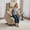 Beige, variant on MCombo Lay Flat Triple Motor Power Lift Recliner for Big and Tall, Adjustable Headrest, Fabric(Brown)