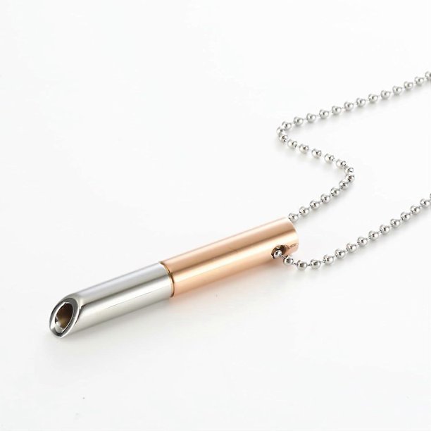 2 collares de respiración, collar para aliviar el estrés, collar de atención plena, collar de respiración para aliviar la ansiedad, collar calmante para dejar de fumar con cadena, 2 piezas rosa