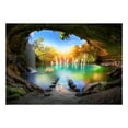 thumbnail image 3 of Tiptophomedecor Landscape Wallpaper Wall Mural - Turquoise Lake, 3 of 4