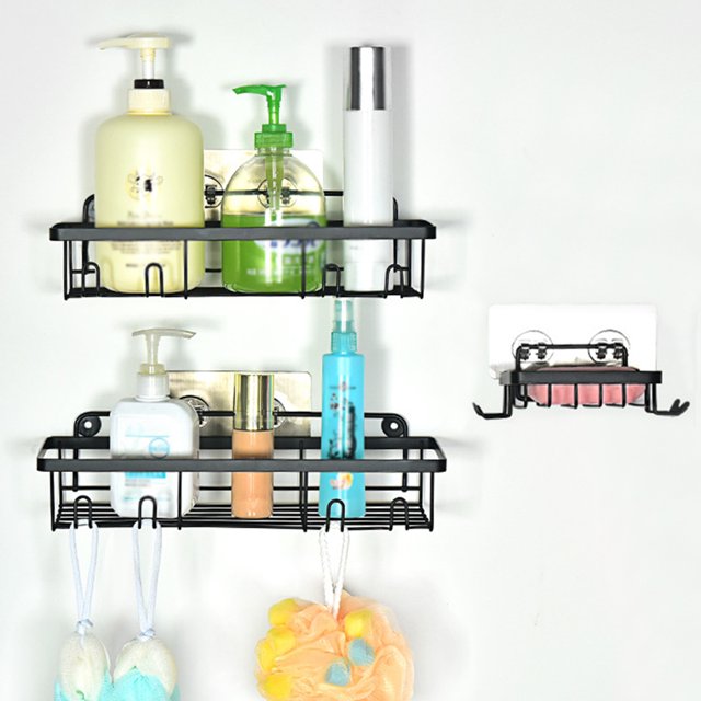 Estante de baño para el hogar, soporte para cosméticos de Metal, estante de ducha, accesorios de baño