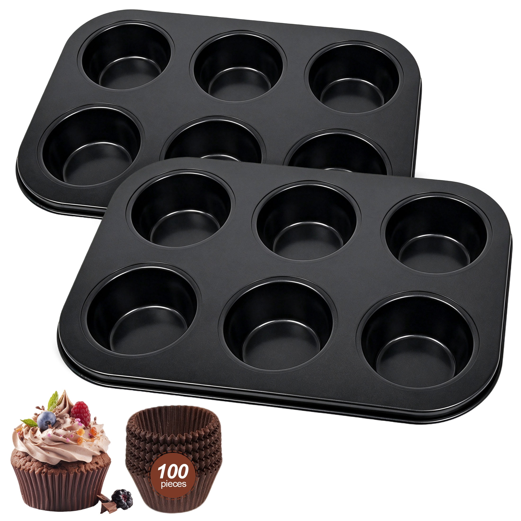 Ninja, NeverStick Essential Muffin Pan, 12 cup, Gray - Walmart.com