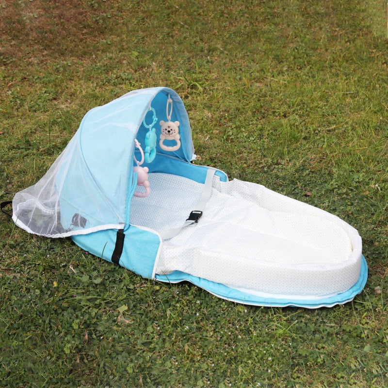 SUPERHOMUSE 01 Year Old Portable Baby Travel Bed Nursery Crib Mosquito