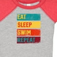 thumbnail image 4 of Inktastic Swimming Eat Sleep Swim Repeat Boys or Girls Baby Bodysuit, 4 of 5