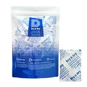 5 Gram [30 Packs] "Dry & Dry" Premium Silica Gel Packets Desiccant Dehumidifiers - Rechargeable Fabric