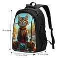 thumbnail image 5 of Daiia Riverside Meditating Cat Pattern USB Charging Backpack for Men and Women, Anti-Theft Backpack,Travel Backpack,School Backpack,College Backpack,Laptop Backpack, 5 of 7
