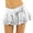 Silver, variant on FAOWME Women's Skirt High Waist Solid Color Irregular A Line Pleated Comfortable Fashion Skirts For Festive And Party Occasion,Black,L