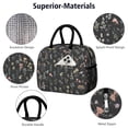 thumbnail image 4 of Lunch Bag Lunch Box for Women Reusable Insulated Lunch Cooler Bags,Large Capacity for Work Travel Picnic,Water-Resistant Colorful Floral Lunch Tote Bag Gifts for Woman Mom Black, 4 of 6