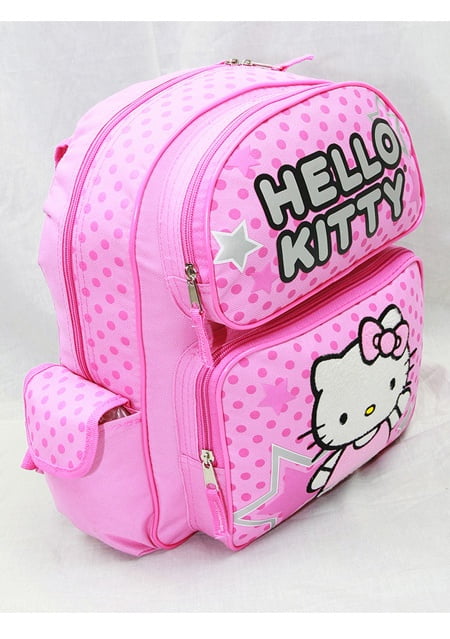Mini Backpack - Hello Kitty - Pink Stars & Dot New School Bag Book Girls  81404