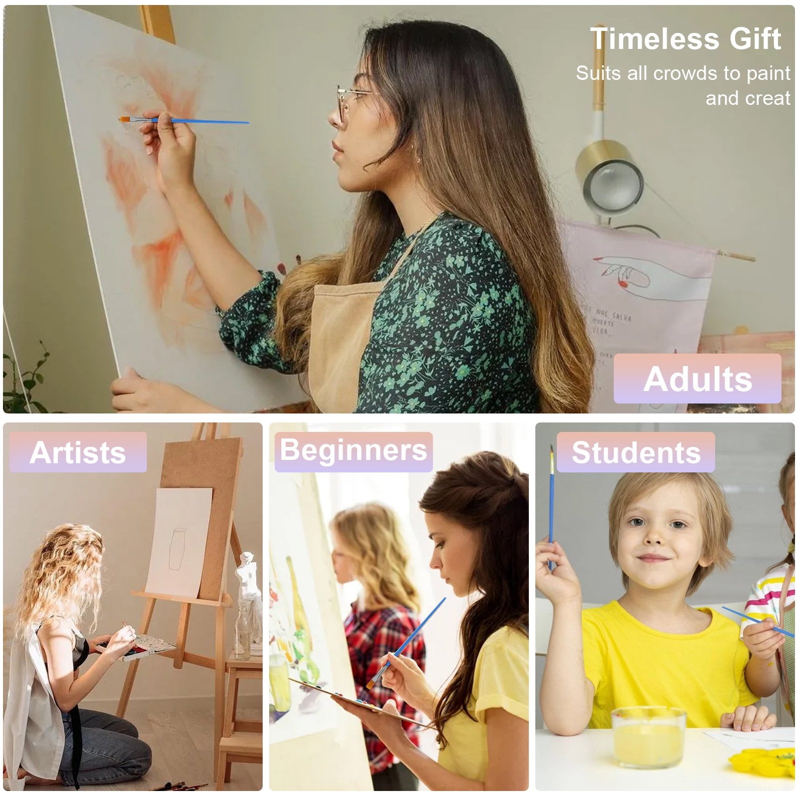 Kids Paint Kit - Pick up at Studio — Brush Crushh Paint & Sip