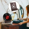 thumbnail image 6 of Now Spinning Vinyl Record Stand Coconut Brown Wood Records Storage Stands for Albums 3D Retro Holder for Vinyl Records Music Note Record Holder for CDs Laptop Wood Record Display Stands, 6 of 7