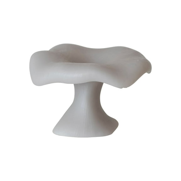 Creative Co-Op Unscented Mushroom Shaped Candles, Grey
